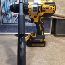 NEW DEWALT 20V BRUSHLESS 1/2 HAMMER DRILL DRIVER TOOL AND BATTERY 