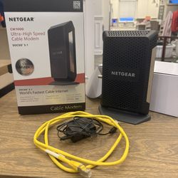 Netgear High Speed Cable Modem, Internet, WiFi 