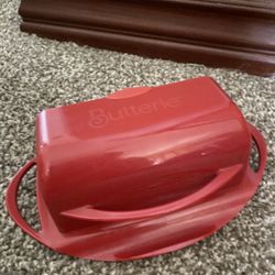 Red Butter Dish Attach Flip