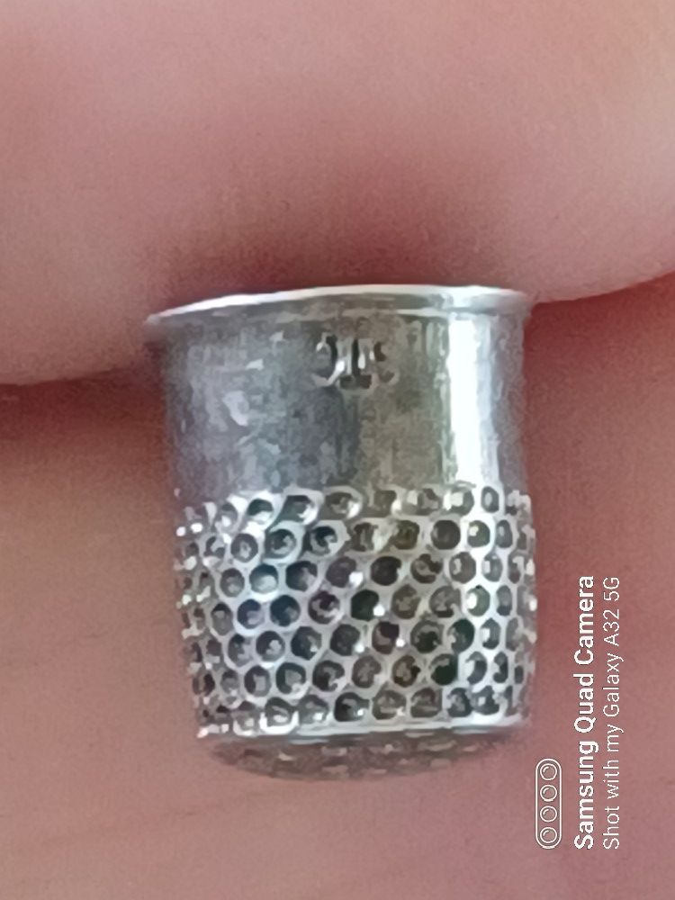Vtg.sterling Silver " THIMBLE" charm