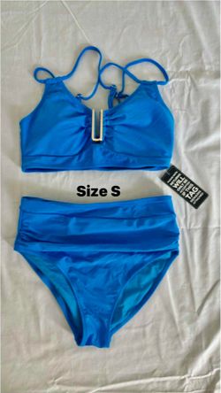 New women bikini swimsuit size small color blue
