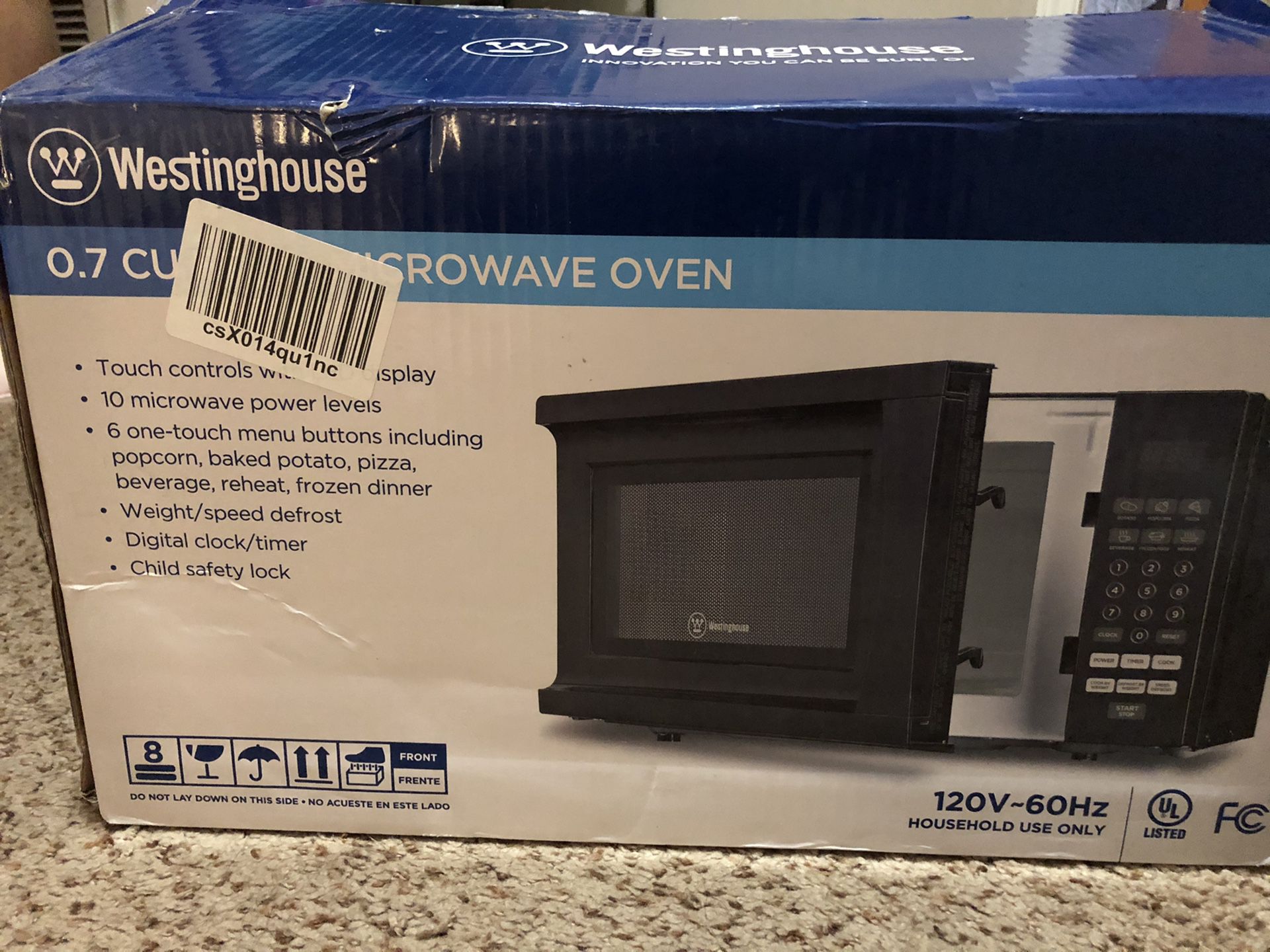 Westinghouse 0.7 Cubic Ft Microwave