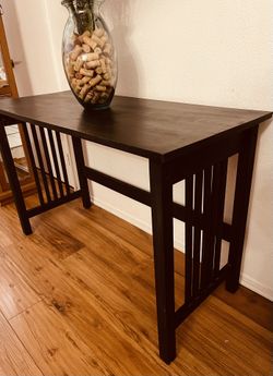 Console  Modern Mackintosh Style Sofa table Dessert Table Espresso Finish 4 Ft