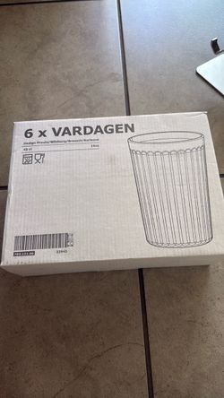 IKEA VARDAGEN Glass Tumblers Set of 6
