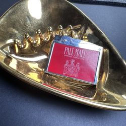 VINTAGE COORS ASHTRAY GOLD ANHOLT POTTERY 