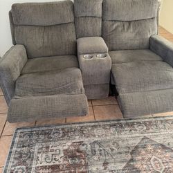 Electric Recliner Sofa And Love Seat