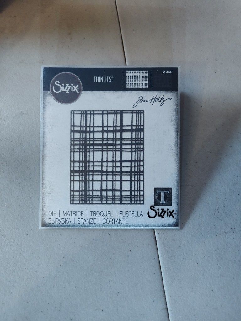 Tim Holtz Sizzix Alterations Thinlets Dies - Simple Plaid