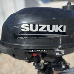 2023 Suzuki 2.5 Long Shaft Outboard Used Twice Like New.