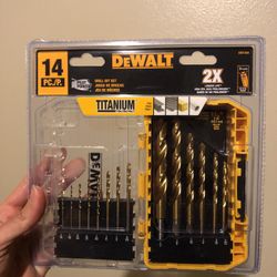 DEWALT Drill Bit Set, Titanium Nitride Coated, 14-Piece