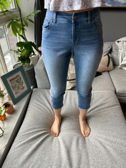 Women's blue skinny jeans (size: 4)