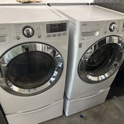 💯🌆LG Washer And Gas Dryer Steam Nice Set💯🌆
