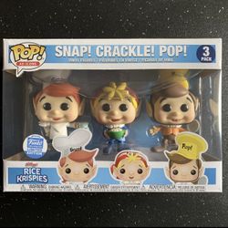 Snap! Crackle! Pop! 3-Pack Funko Pop - Funko Shop Exclusive - Ad Icons - Rice Crispies