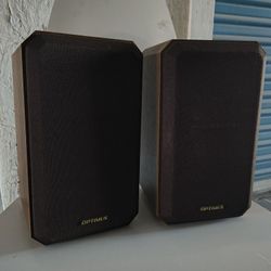 Optimus Wired Bookshelf Speakers Radio Shack 