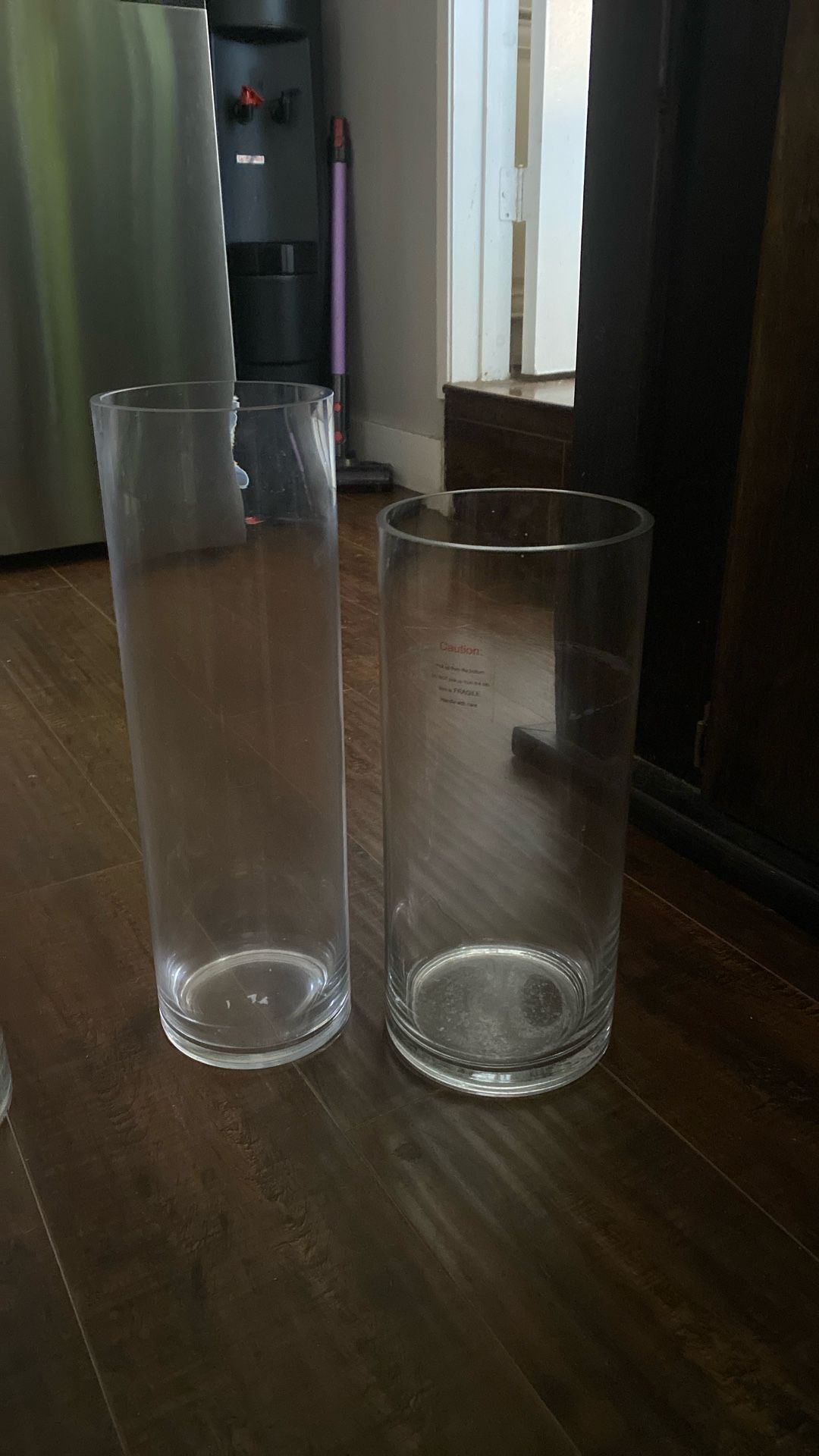 Tall Clear Vases