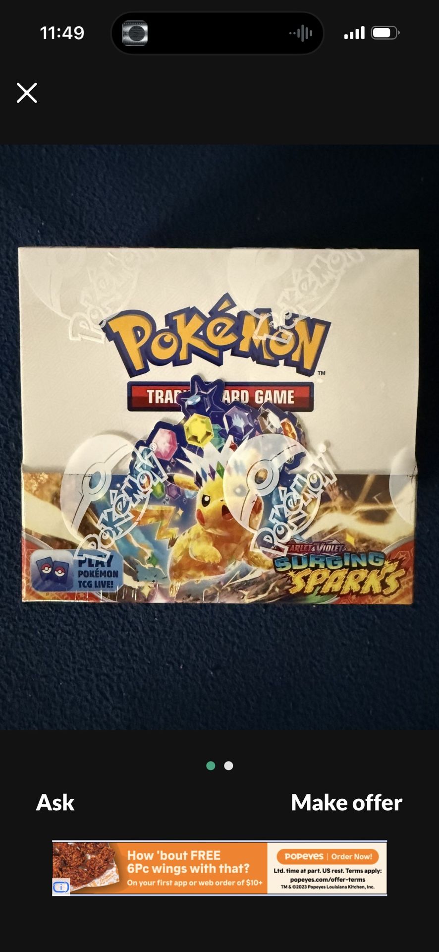Pokemon Scarlet & Violet Surging Sparks Booster Display Box ‼️