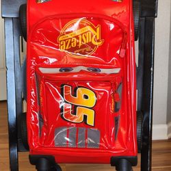 Disney Cars Lightning McQueen Kids Rolling Suitcase