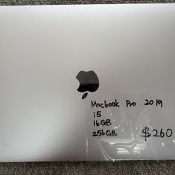 MacBook Pro 13inch 2019 Core i5 16GB 256GB
