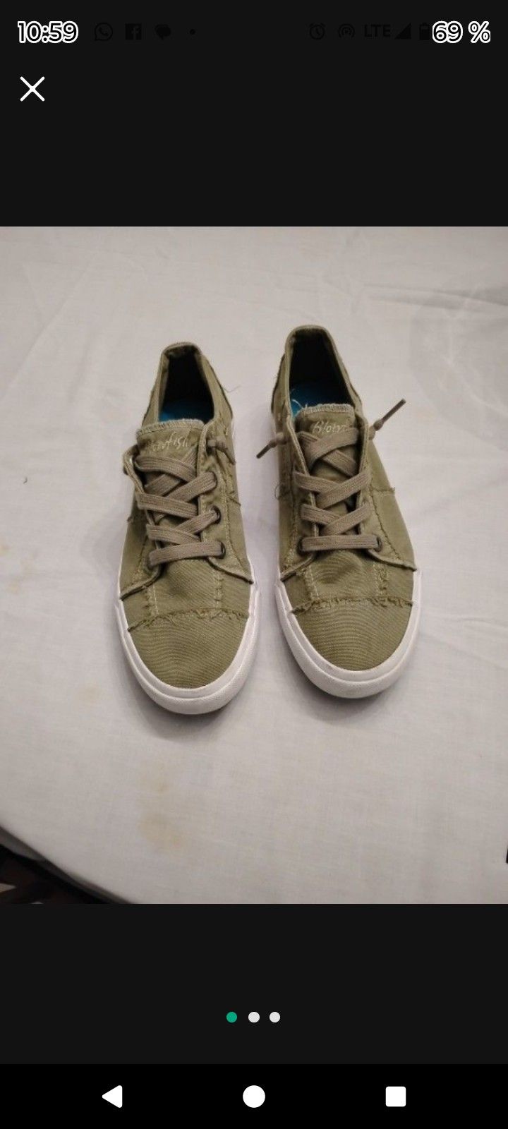 Tenis Malibu pufferfish, size 9. Excellent