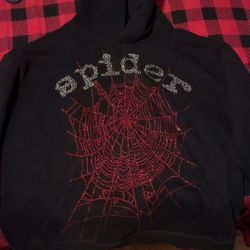 Sp5dor OG Rhinestone Hoodie Black