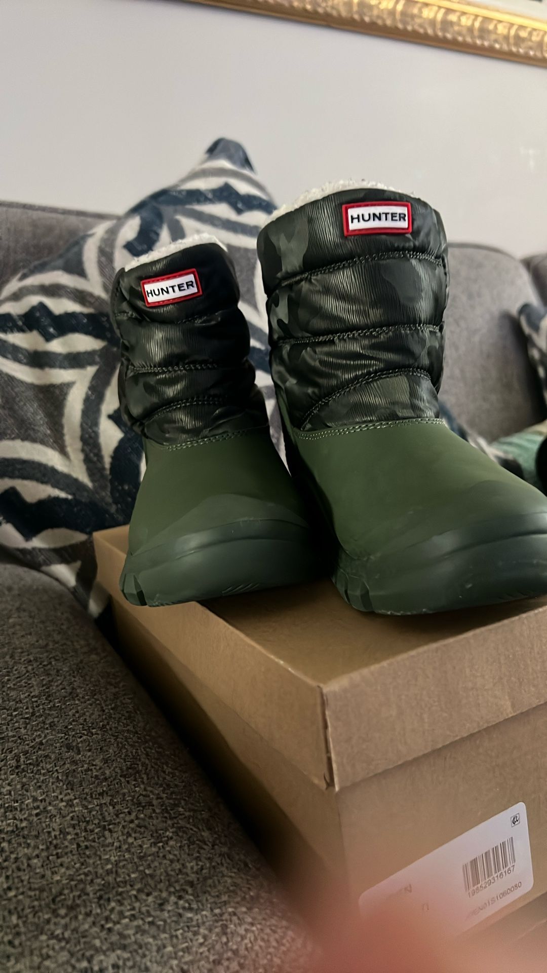 hunter kids camo snow boots