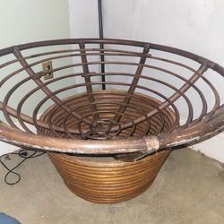 Wicker Bucket Chair No Mattress 