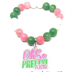 Alpha Kappa Alpha Charm Bracelet