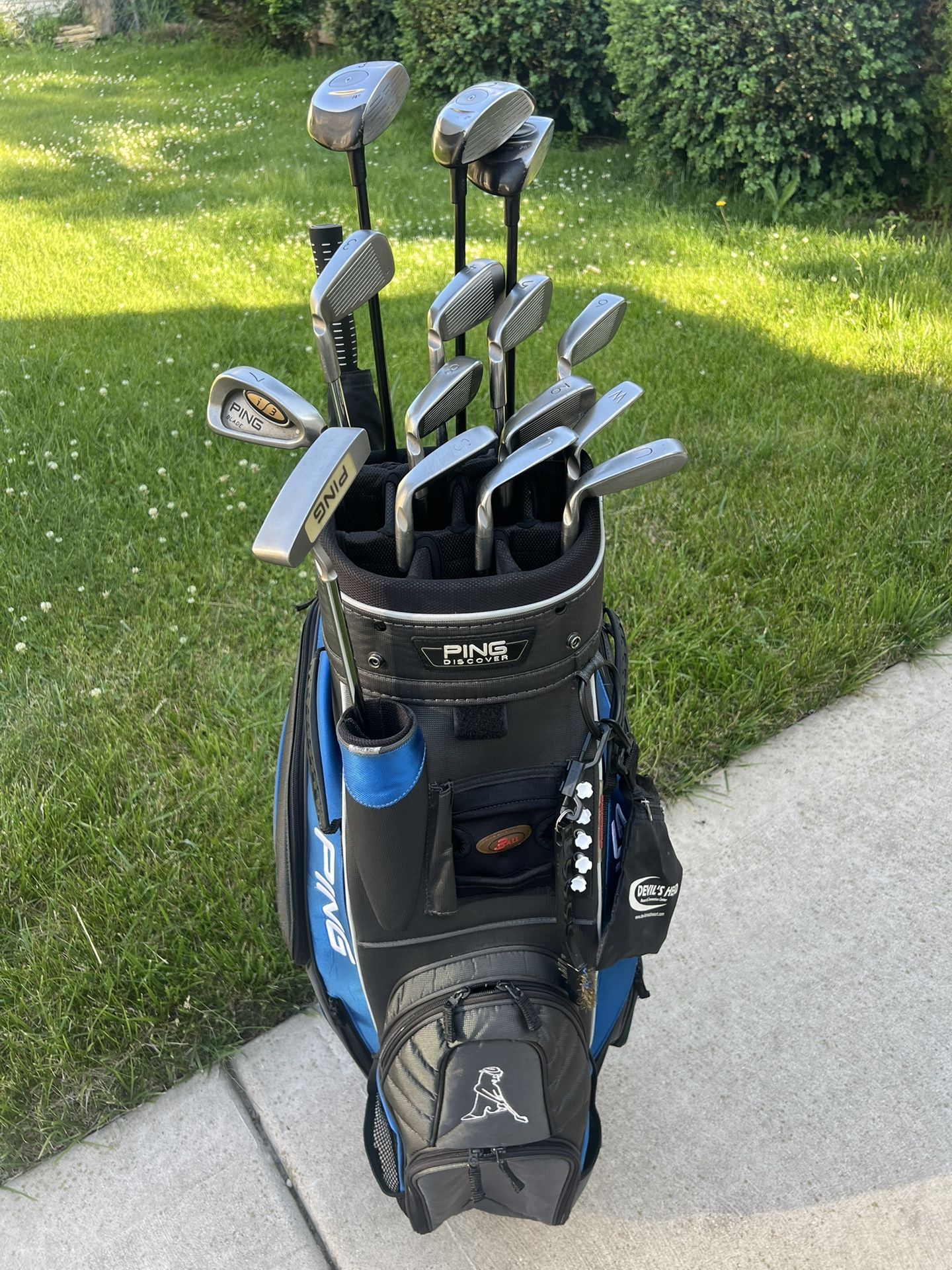 Men’s RH Ping i3 Golf Set w/ Ping Discover Cart Bag