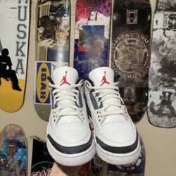 Air Jordan 3 Fire Red Denim Size 9