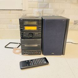 JVC UX-1 Micro Components Stereo System AM/FM CD CASSETTE Remote AUX vintage 1991