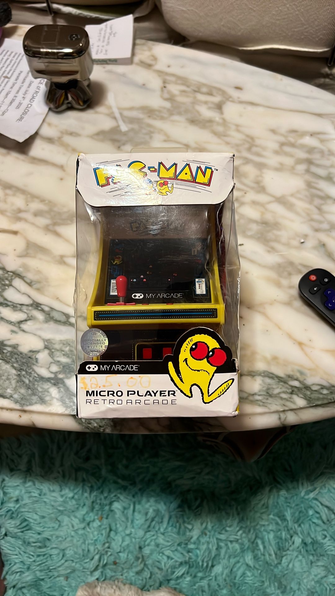 PAC-MAN MINI ARCADE Machine-Retro Video Game System In Box 
