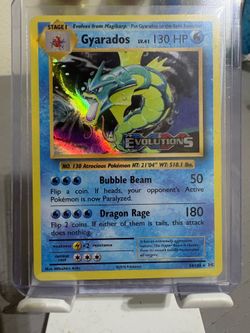 gyarados XY evolutions prerelease stamped holo
