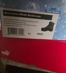 Men's Nylon Winter Lace Boots Size 11