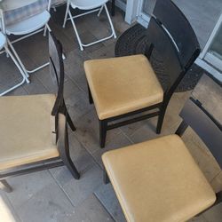 Free Three Black Chairs 