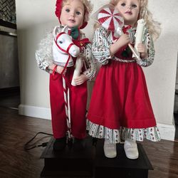 Vintage HOLIDAY CREATIONS 24" Animated Holiday Figures (1993)