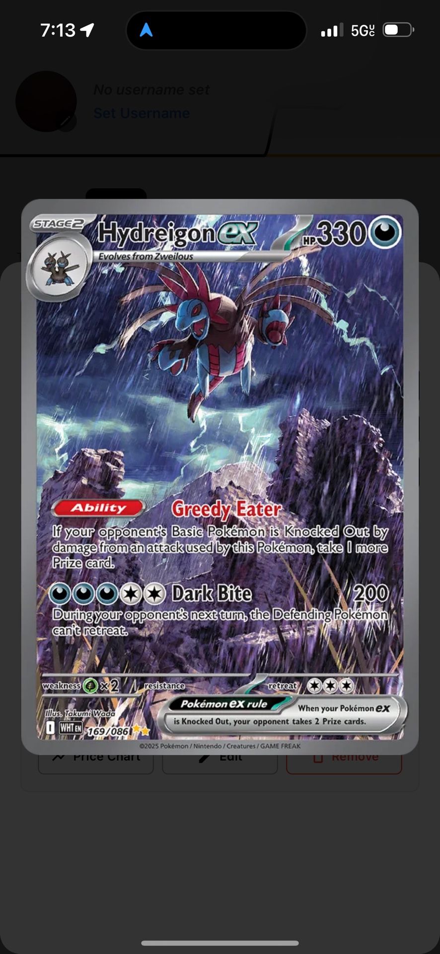 Pokemon Hydreigon Ex