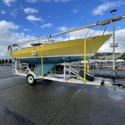 1973 Kent Ranger 24’ Sailboat With Trailer
