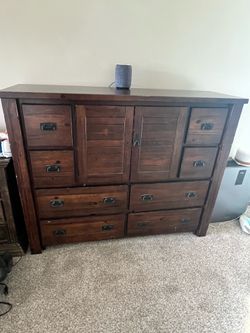 Solid wood dresser