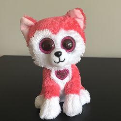 Ty Beanie Boos Aphrodite Husky Dog TySilk Plush Stuffed Animal 6 Inch