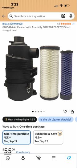 GRWZMGD Air Cleaner Assembly with Filters