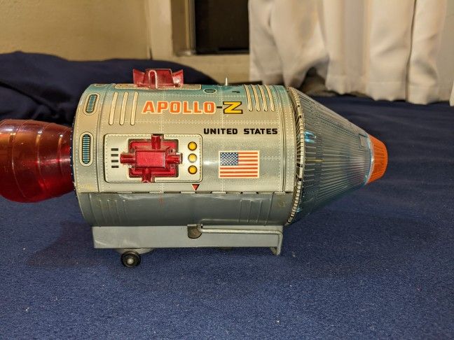 1960's Apollo Z toy rocket Ship (TN Nomura) and a Masudaya X-7