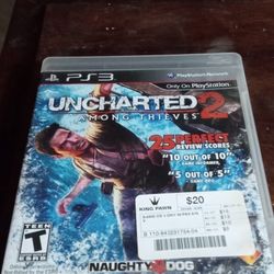 Uncharted 2 PS3 Replacement Video Game Case With Booklet 