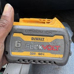 Dewalt 6AH Flexvolt 20v/60v Lithium Ion BATTERY 