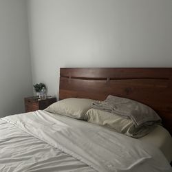 Bed frame, Nightstand And Box Spring