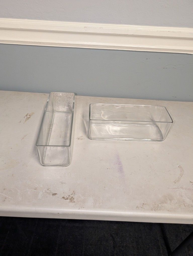 Glass square Vases