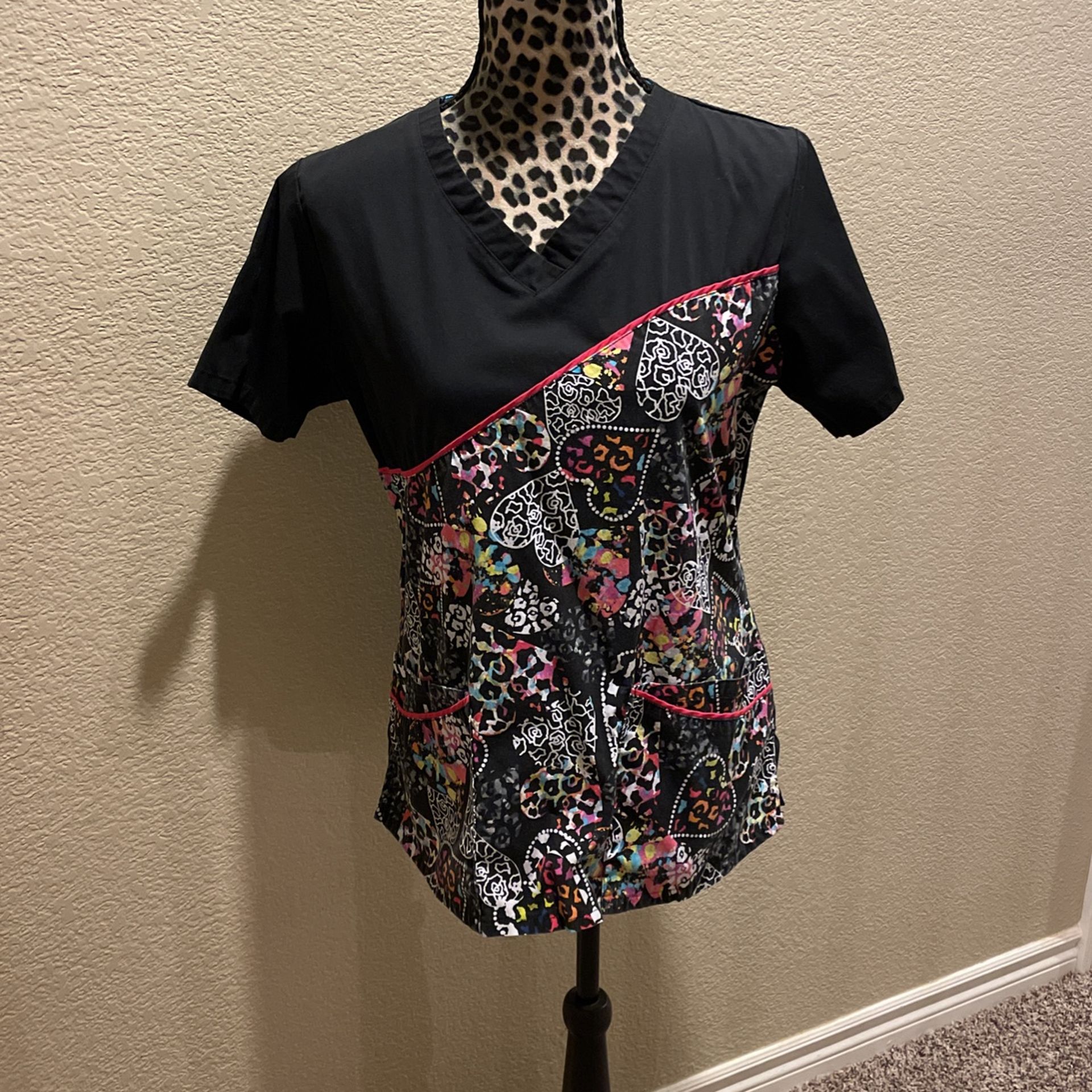 Scrub Top, Size M, $5