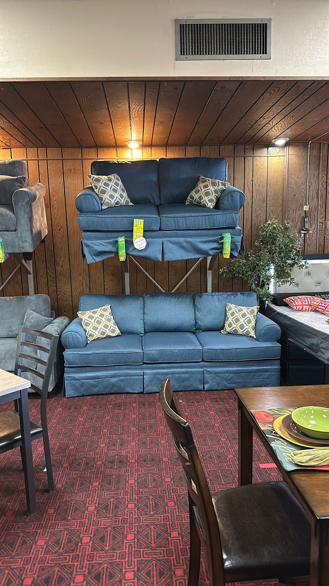 2pc Sofa And Loveseat Set
