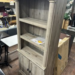Grey Bookcase Shelf Storage 