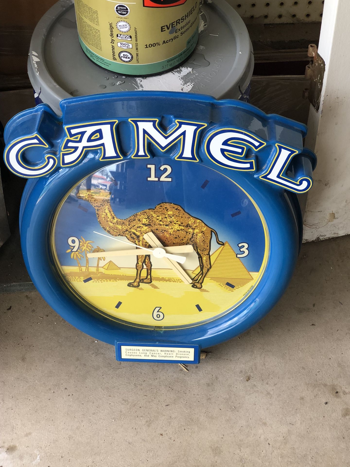 Vintage Camel Cigarettes Clock