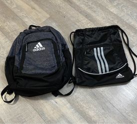 adidas Sports Backpack + String Gym Bag School Bag w/ Laptop Compartment