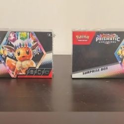 Pokemon TCG: Prismatic Evolutions Factory Sealed Surprise Box  2!